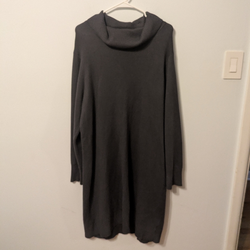 Torrid Dark Gray At the Knee Ultra Soft Sweater Dress Size 2X